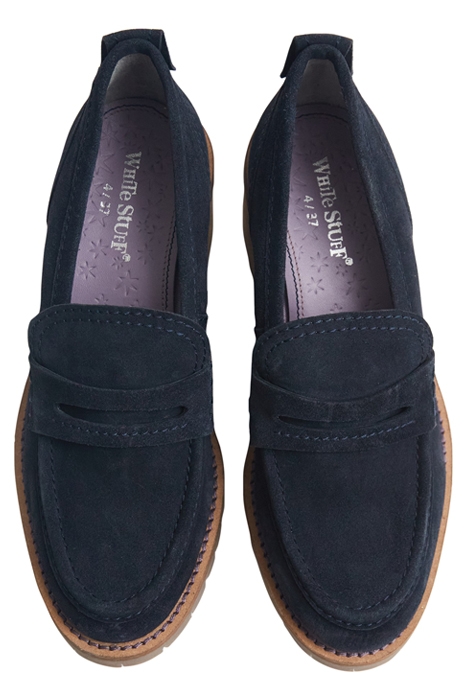 GIGI HEELED LOAFER DARK NAVY 3