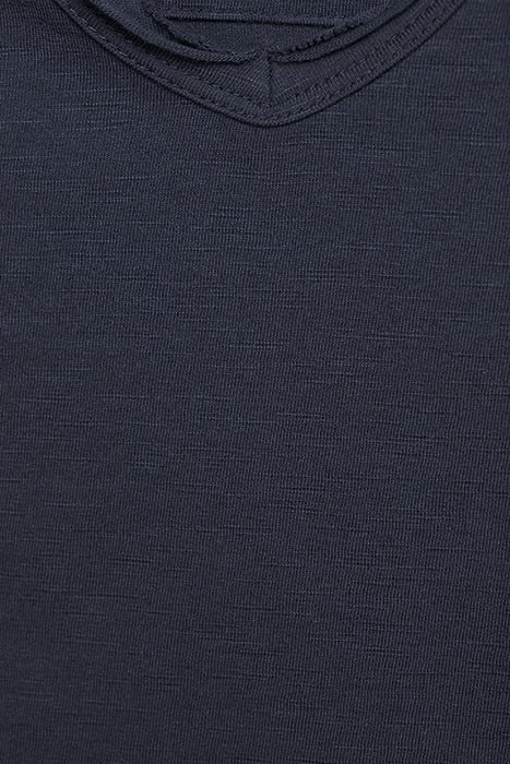 BASIC V-NECK TEE SLUB JERSEY DK. NAVY 6