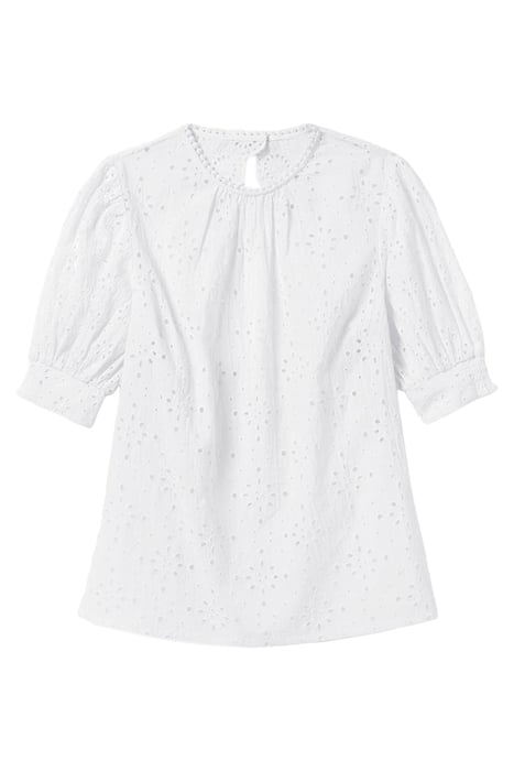 BRODERIE CUT-OUT DETAIL TOP WHT 3