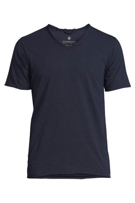 BASIC V-NECK TEE SLUB JERSEY DK. NAVY 1