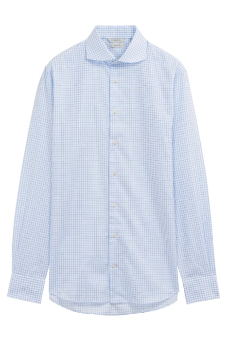 Light Blue Checked Extra Slim Fit Shirt 2