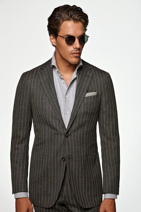 Dark Grey Striped Havana Suit 3