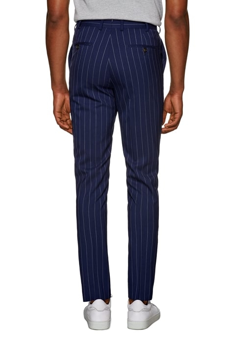 Mid Blue Striped Havana Suit 5