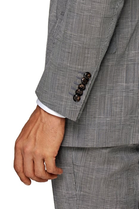 Mid Grey Checked Washington Suit 4
