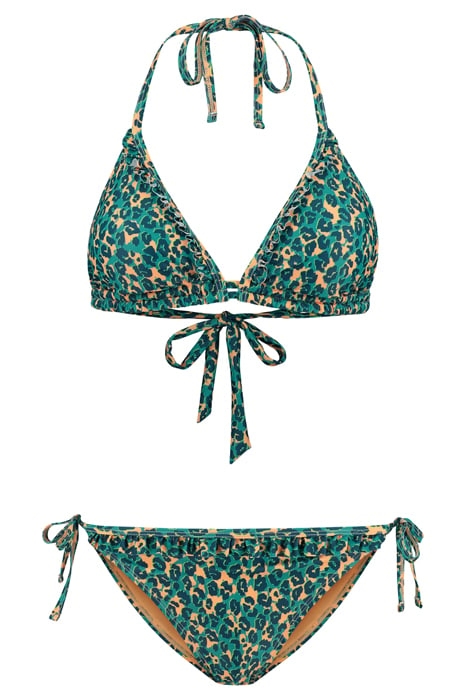 LADIES LIZ BIKINI SET TROPICAL TIGER TROPIC GREEN 1