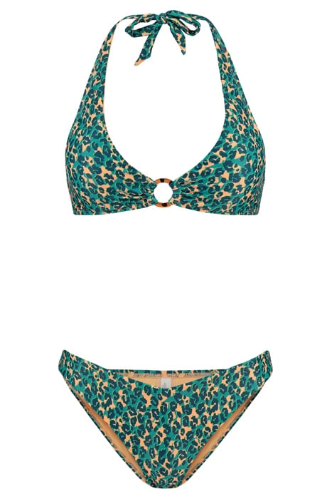 LADIES CARO BIKINI SET TROPICAL TIGER TROPIC GREEN 4