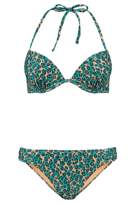 LADIES LUCA BIKINI SET TROPICAL TIGER TROPIC GREEN 4