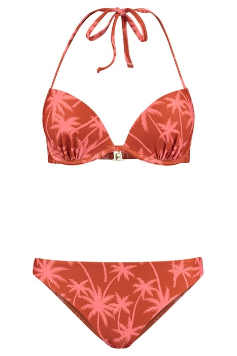 LADIES LUCA BIKINI SET VACATION PALM SPICE ROUTE BROWN 3