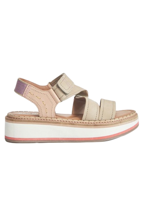 SPORTY LEATHER FLATFORM GREEN 1