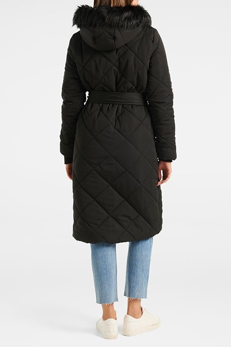 TESSA QUILTED LONGLINE PUFFER BLACK 2