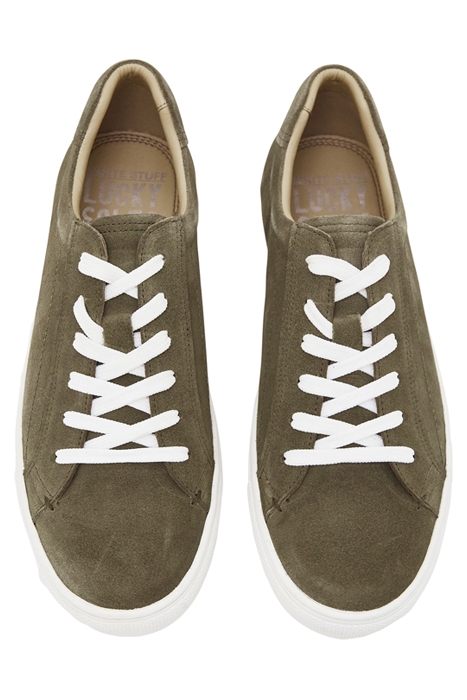 SUEDE TRAINER MID GREEN 3