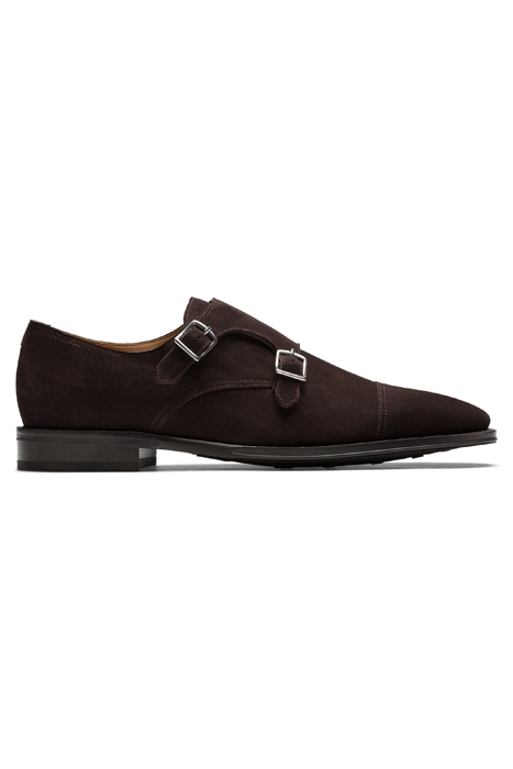 Dark Brown Double Monk Strap 1