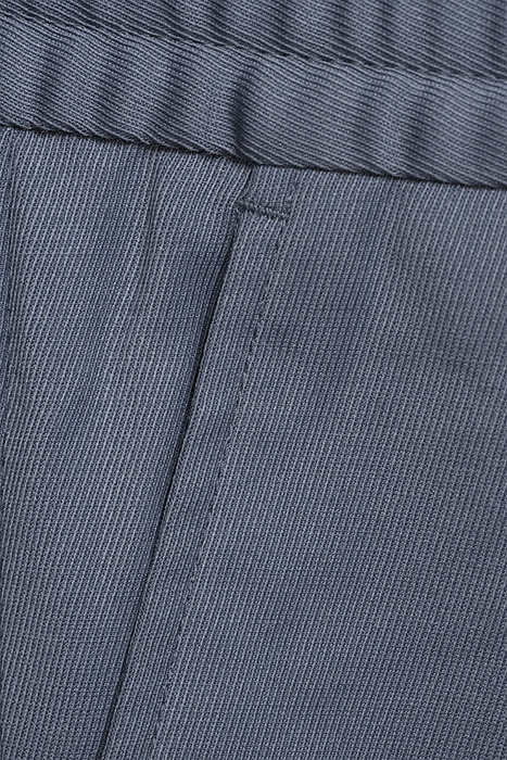 M. TERRY CROPPED TROUSER BLUE GREY 7