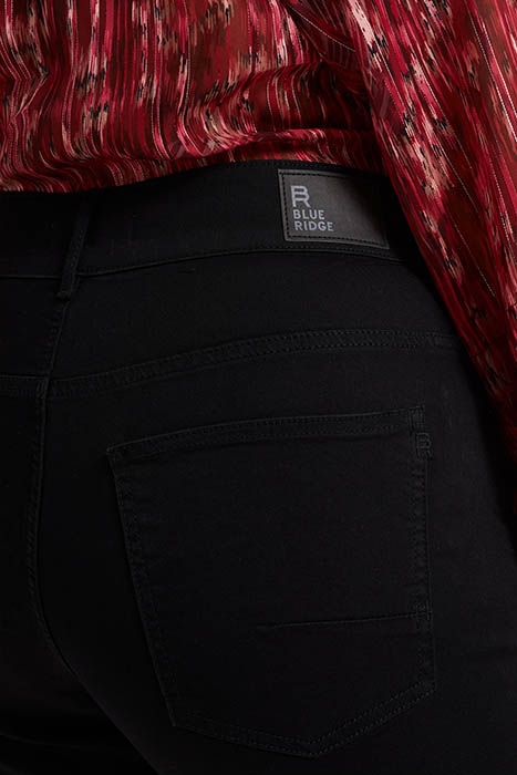 LADIES HIGH RISE DENIM SHORT WITH STRETCH - CURVE BLACK 6