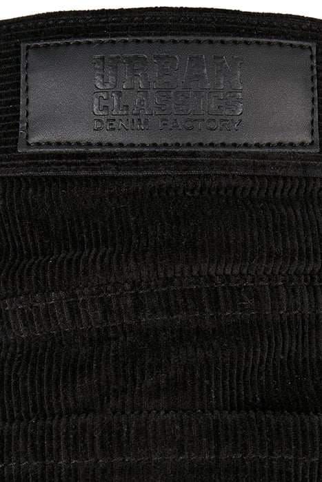 LADIES HIGH WAIST 90´S WIDE LEG CORDUROY PANTS BLACK 6