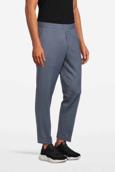 M. TERRY CROPPED TROUSER BLUE GREY 3