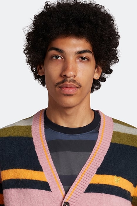 TEXTURED STRIPE CARDIGAN W740 SENSIBLE PINK 4