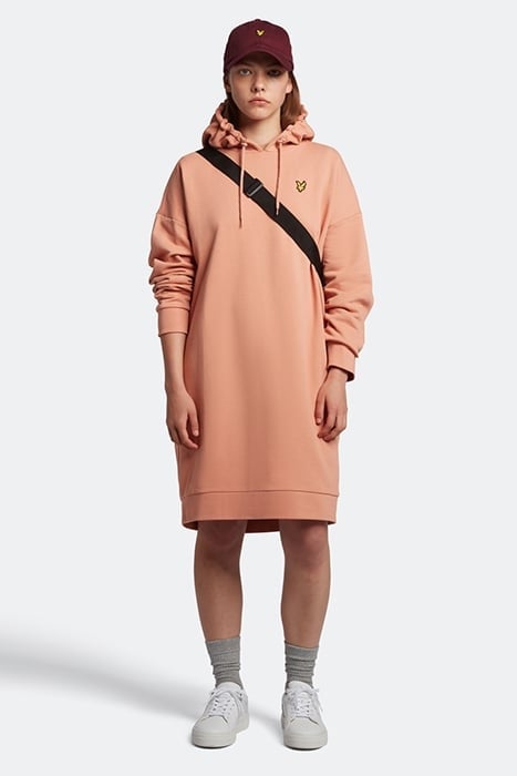 HOODIE DRESS W795 DUSTY PEACH 3