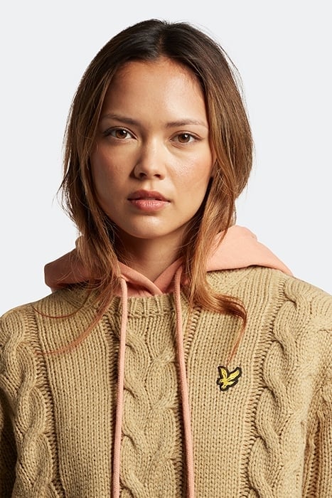 CHUNKY CABLE JUMPER W802 WARM TAN 4