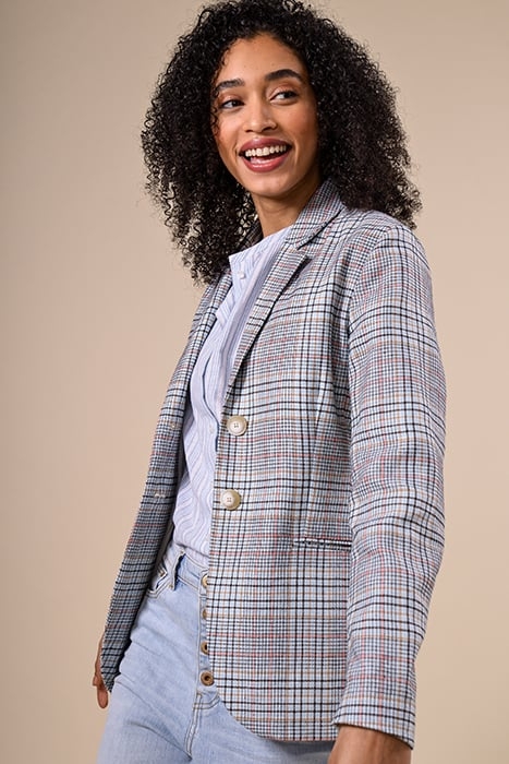 COMFORT FIT BLAZER SLIT SLEEVE BLUE 2