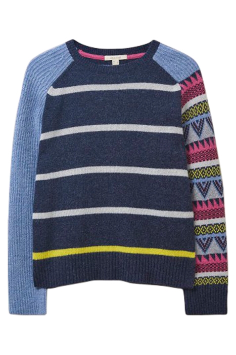 GREENWICH JUMPER NAVY MULTI 1