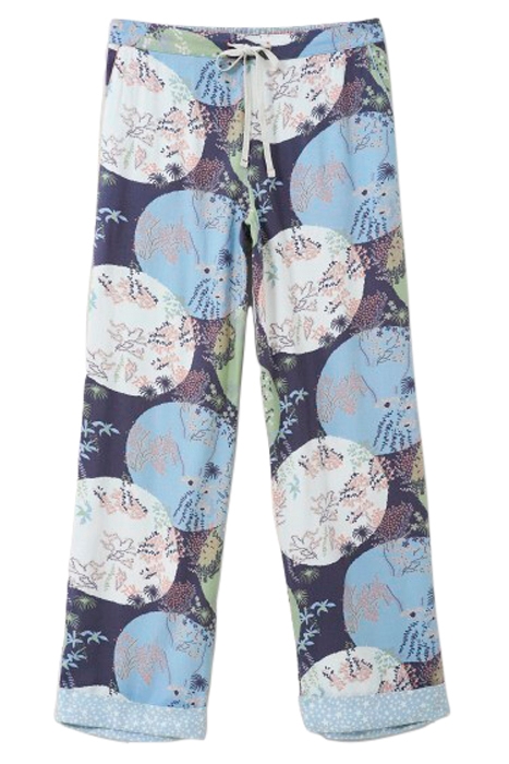 NINA WOVEN PJ BOTTOM GREY MULTI 1