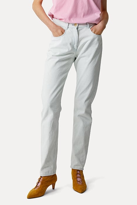 RAW DENIM BOYFRIEND PANTS BLEACH 2