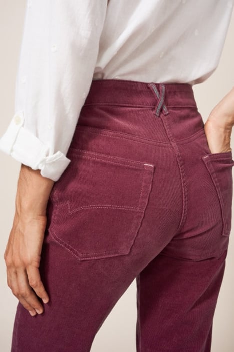 BROOKE STRAIGHT CORD TROUSER PINK 2