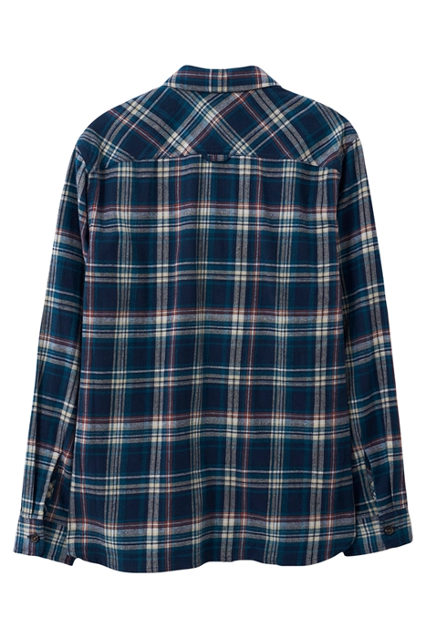 MOXLEY FLANNEL CHECK SHIRT DARK NAVY 2