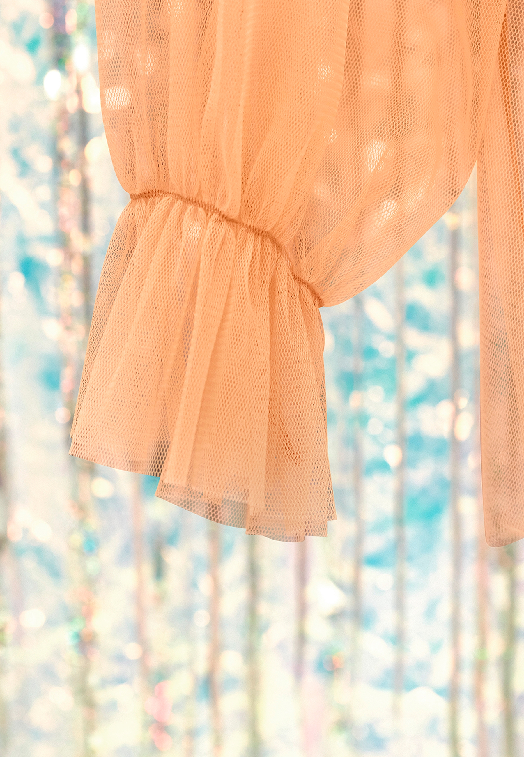 TULLE SHIRT WITH SILK DETAILS NUDE 4