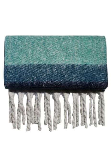 SUKI BRUSHED COLOURBLOCK SCARF BLUE MULTI 2