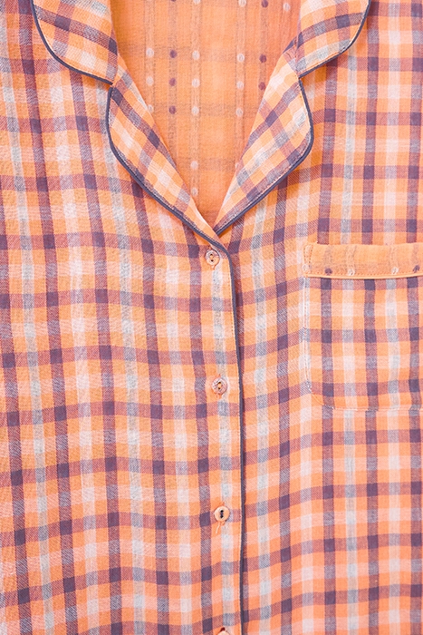 NIGHTSKY CHECK PJ SHIRT PINK MULTI 3