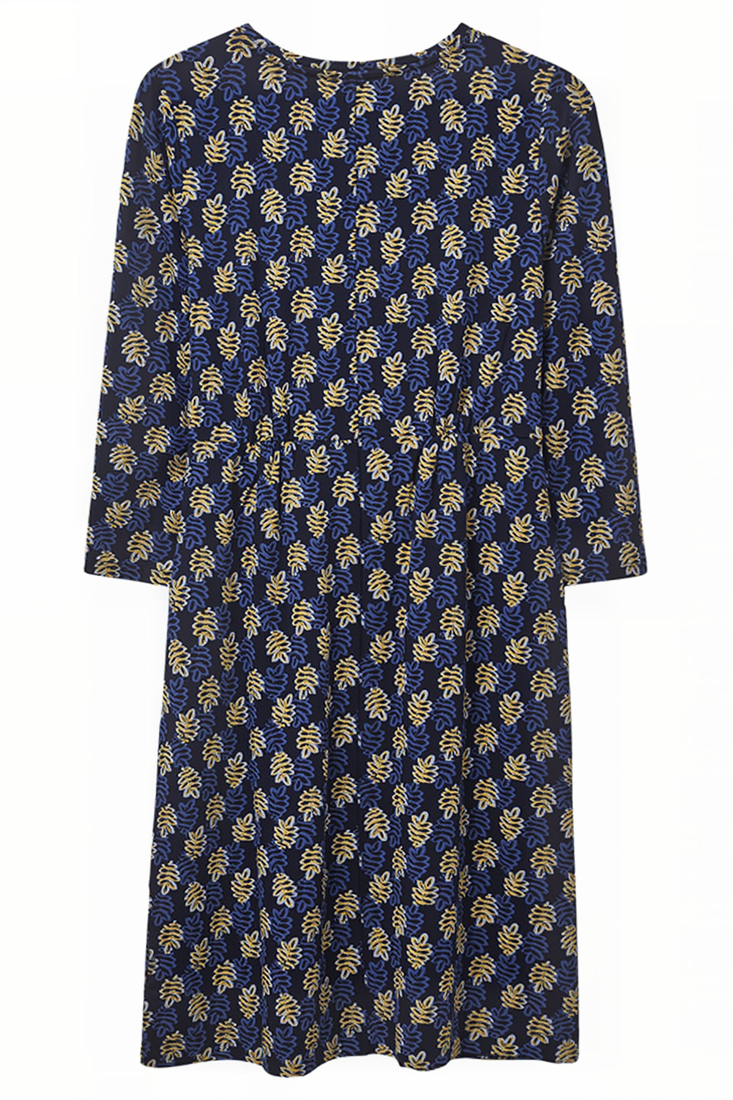 TALIA ECO VERO JERSEY DRESS NAVY MULTI 4