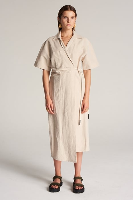 CORDAGE DRESS BEIGE 1