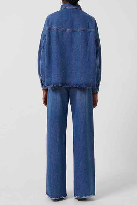 PENELOPE DENIM PUFF SLV SHIRT MID VINTAGE 3