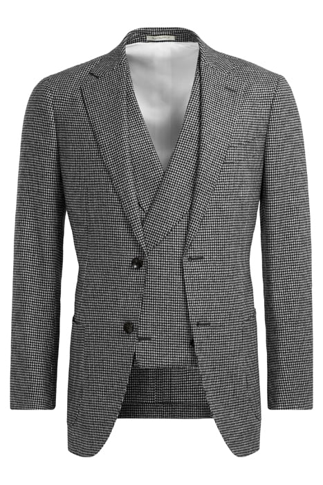 BLACK HOUNDSTOOTH THREE-PIECE HAVANA SUIT 8