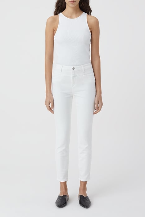 WOMEN SKINNY PUSHER JEANS WHITE 4