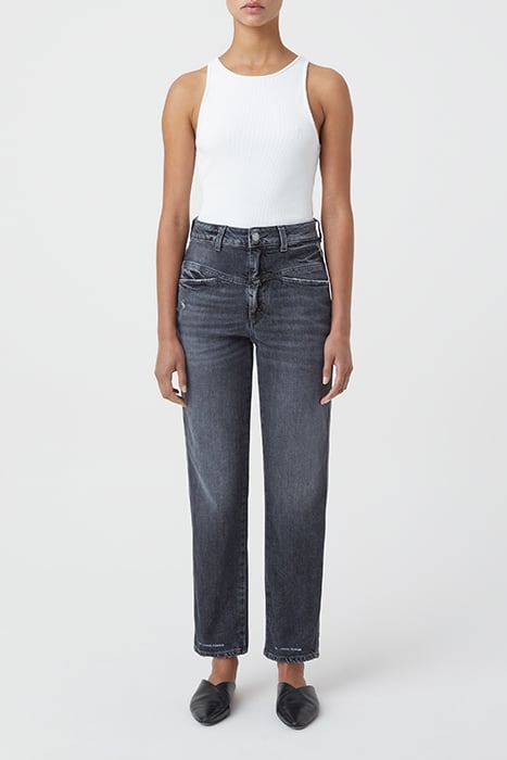 WOMEN PEDAL PUSHER JEANS DARK GREY 4