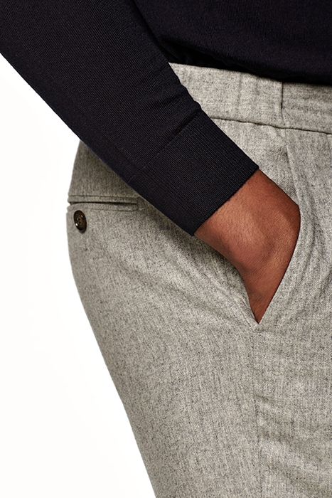 LIGHT GREY DRAWSTRING AMES TROUSERS 5