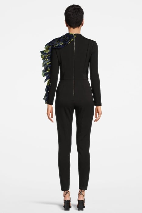 WOMEN‘S SIDE VOLANT OVERALL BLACK 2