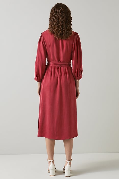 IRIS MIDI DRESS BURGUNDY 2