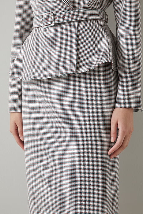 MAREN MIDI SKIRT CREAM CHECK 4