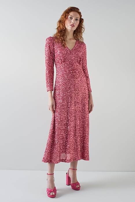 GABRIELLE MIDI DRESS PINK 1