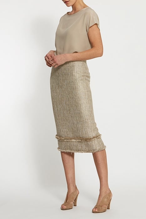 JOAN GOLD BOUCLE SKIRT 5