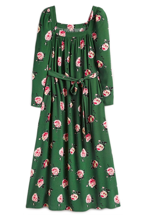 SQUARE NECK MAXI DRESS GRN 7