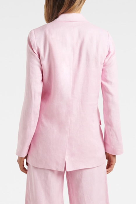 LILA LINEN BLAZER PINK 2