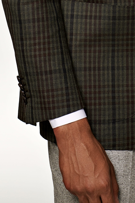 MID GREEN CHECKED HAVANA BLAZER 6