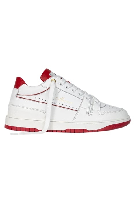 THE BROOKLYN LOW - NAPPA WHITE/RED 1