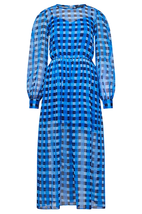 ADELINE HALLIE CRNKL MIDI DRESS MARINE 3