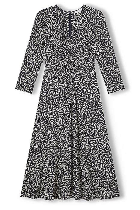 GABRIELLE MIDI DRESS BLUE/CREAM 4